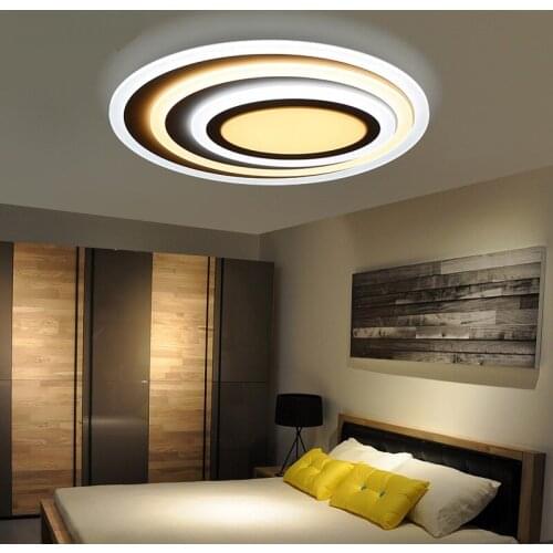 Modern ring LED ceiling lights living badroom hotel decorations Warm/cold of modern art atmosphere led ceiling lamps FG171