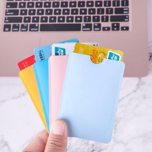 4/5/10Pcs Cartoon Pattern Aluminum Foil Bag RFID Case Card Protection Bank Card Set Shielding Bag NFC Anti-Theft Card Holder