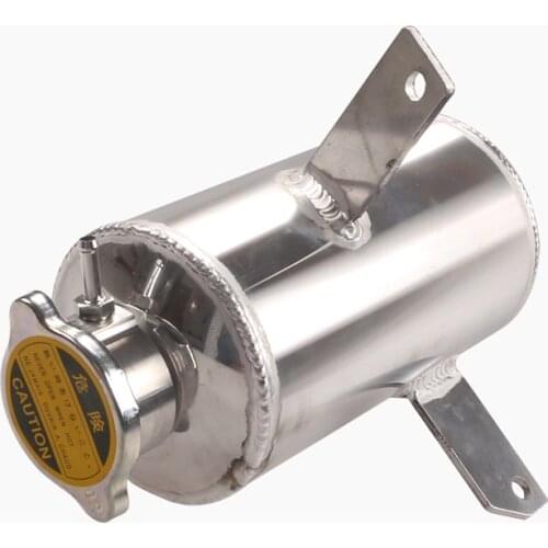 Universal 1.5L Water Tank & Oil Catch Tank Can Alloy Aluminum Mirror Polished Water Catch Can Fuel Tank With Cap