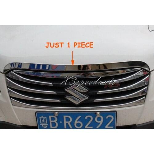 High Quality Car Styling Chromed Hood Grill Grille Trim Cover For Suzuki S-Cross SX4 2014