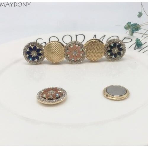 XT167 Convertible Magnet Brooch Hijab Headscarf Scarf Clip Vintage Muslim Brooch Magnetic Pin Brooch