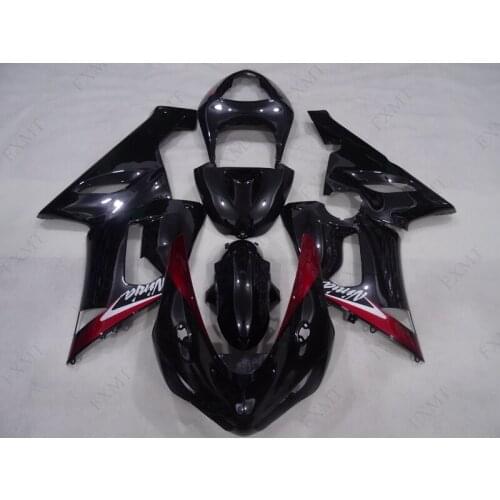 ZX6r 636 05 Fairings for Kawasaki ZX6r 2005 Abs Fairing Ninja ZX-6r 2005 - 2006 Bodywork Black