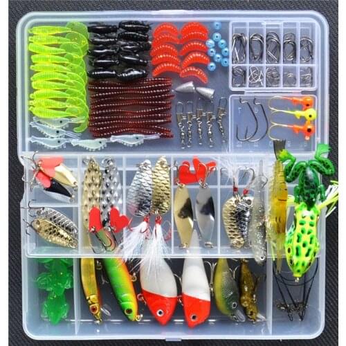 165 pieces new suit freshwater sea bait lures Lure soft bait lures sequined suit Ray frog suit