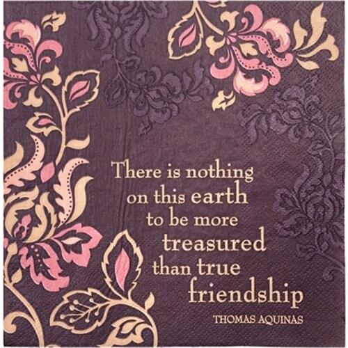 20 Vintage napkins paper tissue flower friendship handkerchief decoupage wedding birthday Guardanapo party cocktail serviette