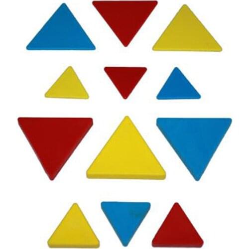 48 Pcs Pattern Blocks Geometrically Shaped Pieces For Kids Educational Kit