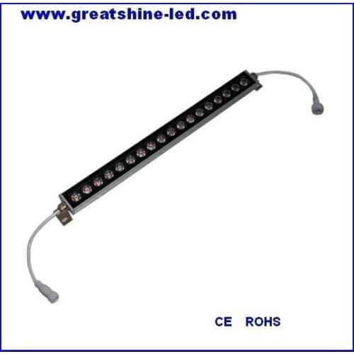 500mm IP66 18x1W 24V exterior dmx controler RGB super thin led wall washer