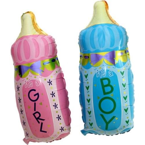 80 * 44cm Baby Hundred Day Birthday Party Dress up With Aluminium Foil Balloon Oversized Baby Bottle Aluminum Foil Balloon