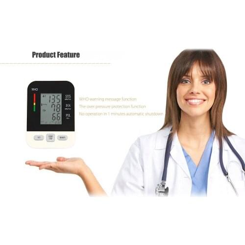 Automatic Digital Pressure Gauge Blood Pressure Arm Sphygmomano meter BP Sphygmomanometer For Measuring Arterial Pressure Meter
