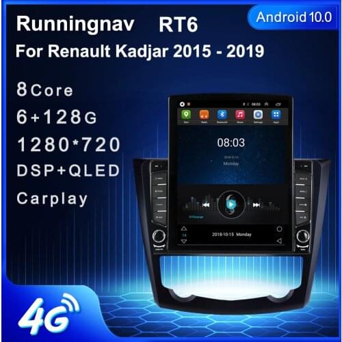 9.7" Android 10.1 For Renault Kadjar 2015 2016 2017 2018 2019 Tesla Type Car Radio Multimedia Video Player Navigation GPS RDS