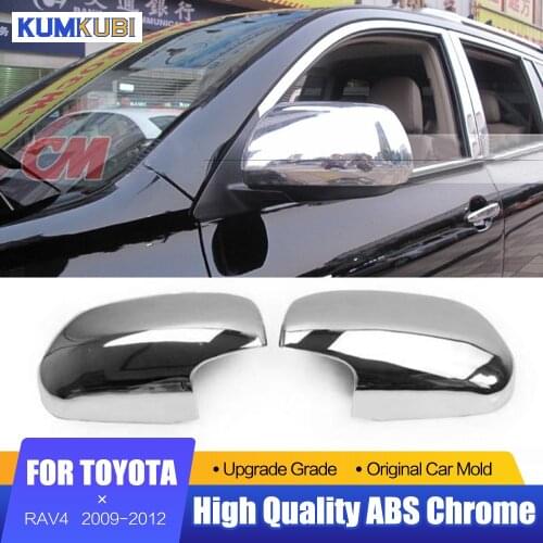 For Toyota RAV4 RAV 4 Accessories 2009 2010 2011 2012 Car Rear View Mirror Cover Rearview Mirror Trim Sticker Accessories 2pcs