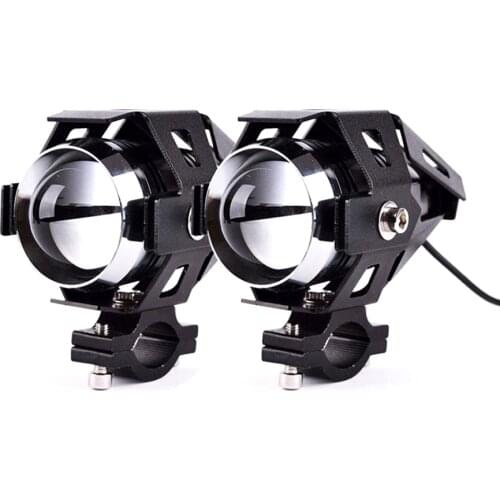 12V U5 Motorcycle Headlight spotlights White LED Auxiliary Motorcycle Headlights For Honda VTX Road Glide KTM Duke 125 Hornet250