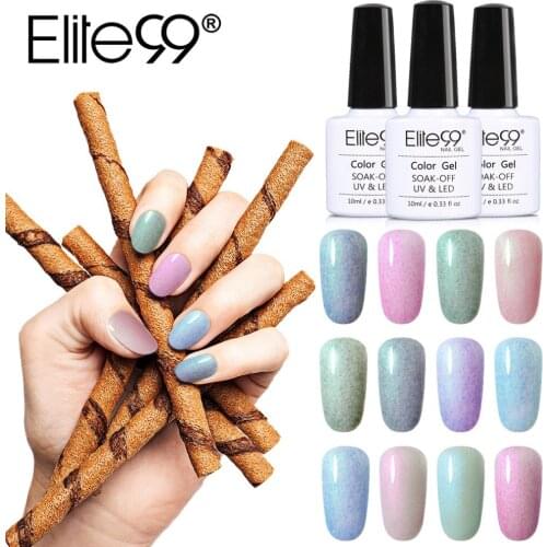 Elite99 10ml Faux Fur Gel Polish Soak Off Shell UV Gel Varnishes Long Lasting Nail Polish Gel Lacquer For DIY Nail Art Design