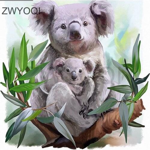 Full Round Diamond embroidery Cross stitch Parent-child koala DIY Diamond mosaic Full Square Diamond painting Parent-child koala