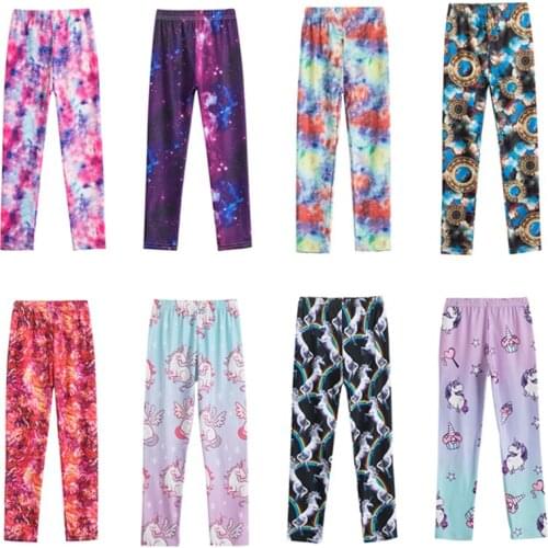 Leggings for Girls Outdoor Clothes Kids Pants Student Casual Wear Printing Leggings 2-9 Years Kid Skinny Pants Children Trousers