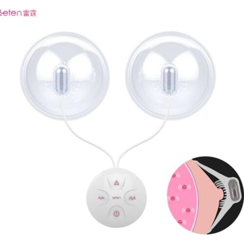 Lete Enlargement Breast Multi-frequency Massager Stimulating Body Nipple Chest Circulation Sucking Vibrator Sex Toys for Woman