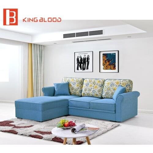 Multi-Function L Shaped Sofa Bed with Big Storage