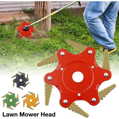 Trimmer Head 6 Steel Grass Brush Cutter Removal Weeding Plate For Lawnmower Universal Grass Cutter Accessories Dropshipping