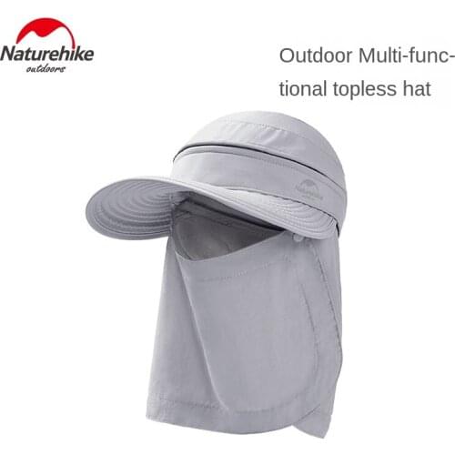 Naturehike Outdoor Multifunctional Empty Top Hat Camping Hiking Sun Hat Portable Light NH20FS019