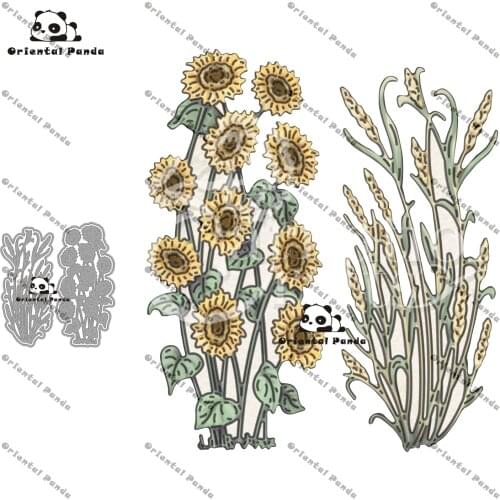 New Dies 2020 Camper Van Metal Sunflowers and wheat Dies diy Die photo album cutting die Scg new die for cuttinrapbooking 2021