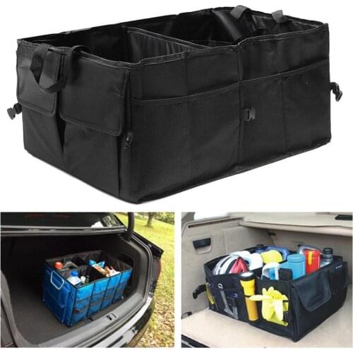2021 New Hot Fashion 1pcs Trunk Cargo Organizer Folding Caddy Storage Collapse Bag Bin for Car Truck SUV