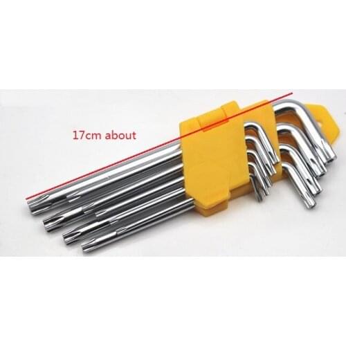 New 9pcs/Lot Star Torx Allen Hex Key Wrench Spanner Hexagon Wrench L Type