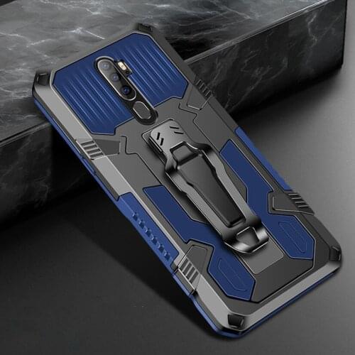 Shockproof Case For Oppo A9 A 9 2020 Luxury Armor Belt Clip Shell Cover for Oppo A5 A 5 2020 Hybrid Bumper Back Etui Cases