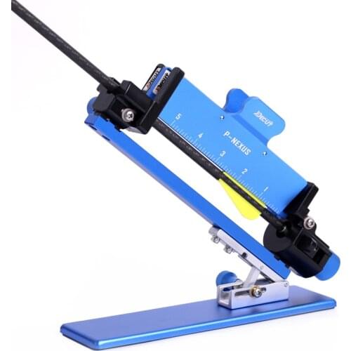 Decut P-Nexus Adjustable Archery Feather Stick Tool Fletching Jig Aluminum+Stainess Steel for DIY Archery Arrows Accessory