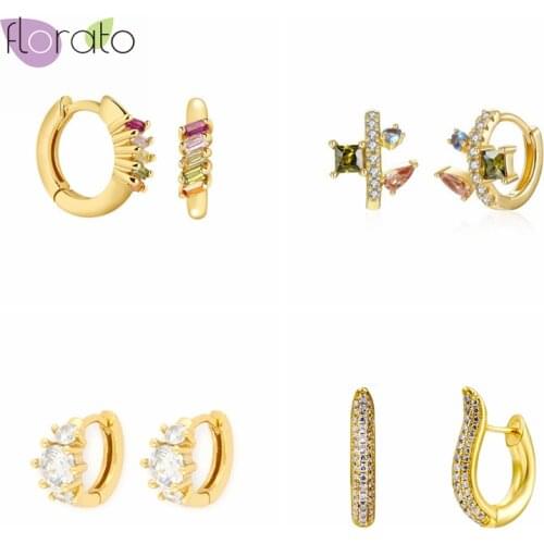 Exquisite Crystal Hoop Earrings 925 Sterling Silver Ear Buckle Gorgeous Womens Jewelry Korean Style Custom Birthday Gifts