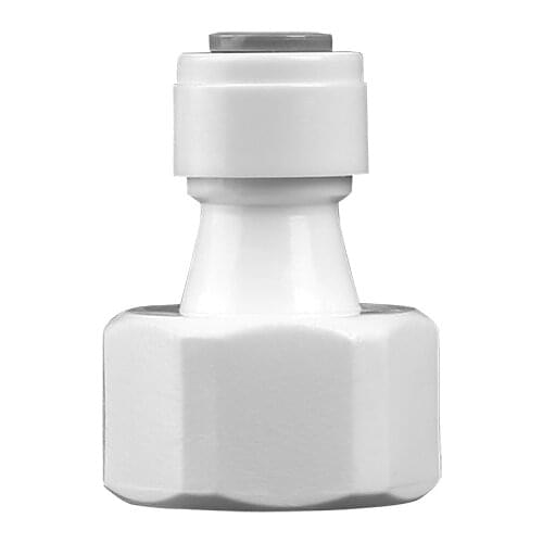 1/4" Push Fit - 1/2" Female Thread PE Pipe Fitting Hose Quick Connector Adapter Aquarium RO Water Filter Reverse Osmosis System