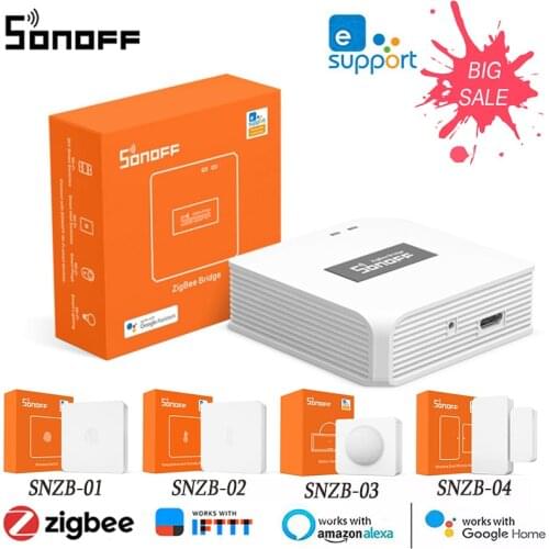 SONOFF Zigbee Bridge/Wireless Switch/Temperature And Humidity Sensor/Motion Sensor/Wireless Door Window Sensor Work With Ewelink