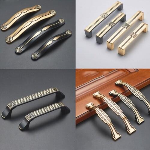 Modern Brass Furniture Handles Light Luxury Handles Furniture Cabinet Knobs and Handles Drawer for Bedroom Kitchen Furniture