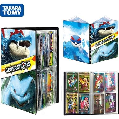 TAKARA TOMY 240Pcs Pokemon Cards Album Book Anime Game Card VMAX GX EX Folder Cool Cartoon Pokémon Collection Holder Toys Gifts