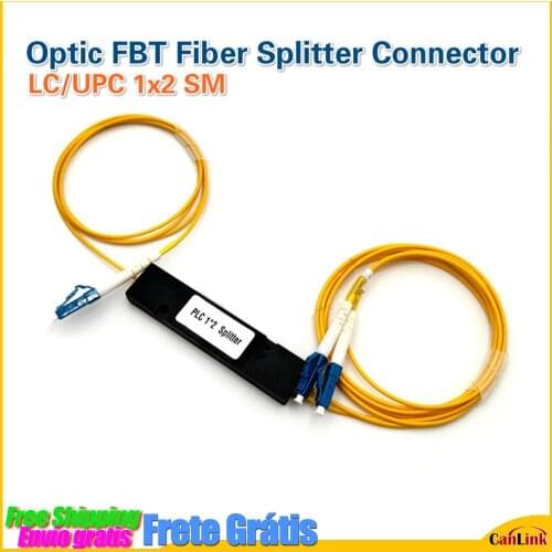 Optic FBT Fiber Splitter LC/UPC Connector 1x2 SM 1310/1550nm Fused Biconical Taper Fiber splitter