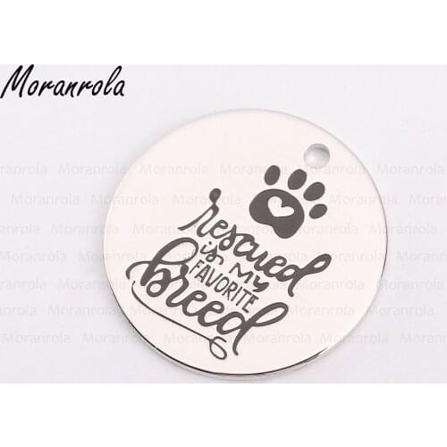 Silver Dog Footprints Jewelry Accessories Men Women Trendy Keychain Round Link Chain Charm Necklace Artistic Word Choker Pendant