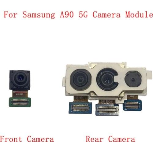 Back Rear Front Camera Flex Cable For Samsung A90 5G A908B Main Big Small Camera Module Repair Replacement Parts
