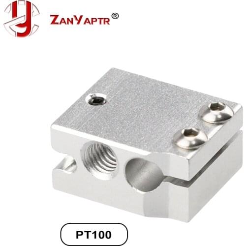ZANYAPTR Volcano heater block for E3D Volcano hotend Thermistor sensor PT100 3D printer 24x20x12mm