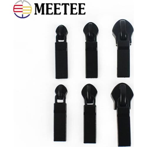 10pcs 5/8/10# Non Lock Zipper Sliders for Nylon Zipper Sewing Bag Zippers Head Zip Repair Kit Replacement DIY Accessories ZT177