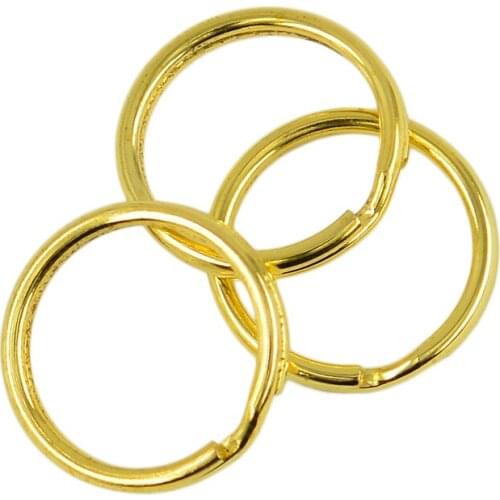 100 Pieces Wholesale Split Key Rings Loop Connectors DIY Making Findings Crafts Gold Silver Color Tone