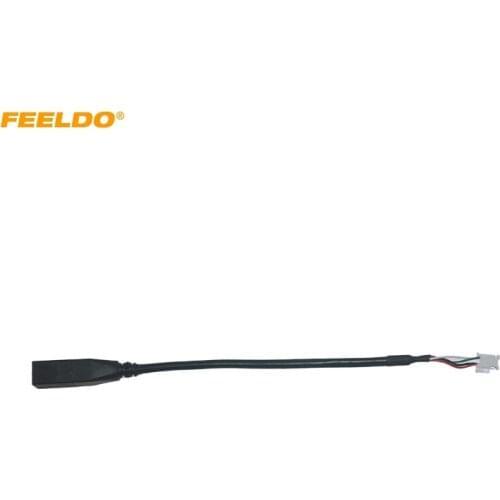 20Pcs Car Audio Radio 4Pin Connector to USB Input Wire Adapter For Toyota Camry Corolla Mazda Standard Original Auto USB Cable