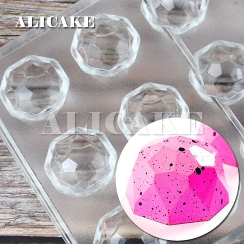 3D Polycarbonate Chocolate Mould Diamond Shape Tray Form for Candy Chocolate Mold Plastic Baking Mold Pastry Bakeware Tools