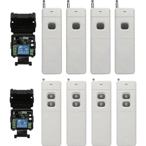 433Mhz 3000M Long Range DC12V 24V 1CH RF Wireless Remote Control Switch System Transmitter+Receiver lamp/ window/Garage Doors