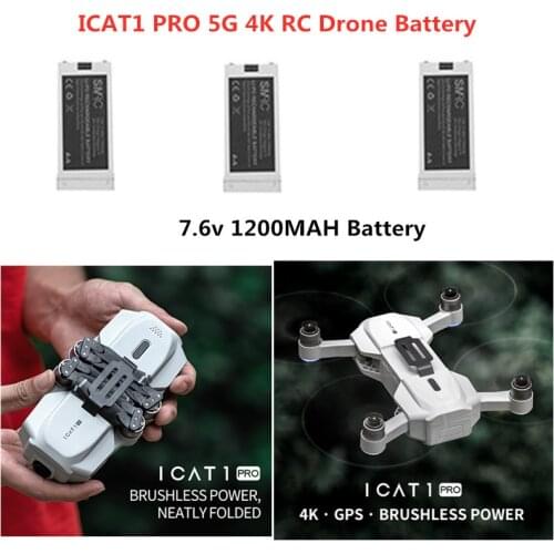 ICAT1 PRO 5G 4K Brushless RC Drone Spare Parts 7.6V 1200mAh Battery For ICAT1 PRO RC Quadcopter Accessories ICAT1PRO Battery