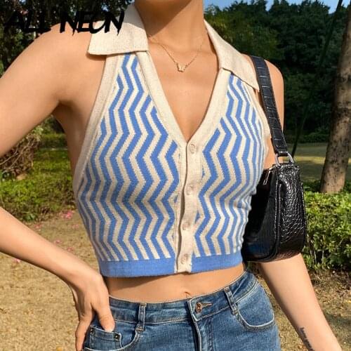 Женские трикотажные майки ALLNeon China At AliExpress