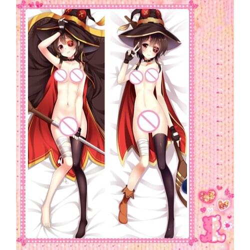 Anime Kono Subarashii Sekai ni Shukufuku o! Bolster Hugging Peach Skin 2 Way Pillow Case Pillow Cover Pilllowcase Gift 78030