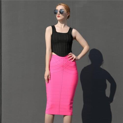 Bandage Sets Summer Womens Outfits 2021 New Two Piece Set Sexy Club Party Suits Bodycon Skirt