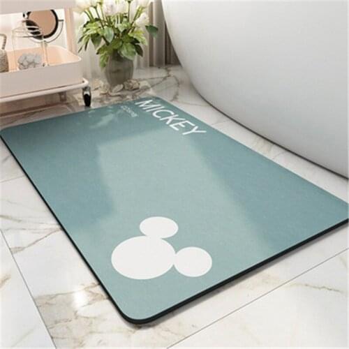 Disney Mickey Bath Mat Kids Play Mat 40x60cm Door Mat Diatom Mud Absorbent Bathroom Carpet, Anti Slip, Kitchen Mat