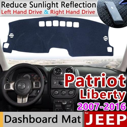 For Jeep Patriot 2007~2016 Liberty Anti-Slip Mat Dashboard Cover Pad Sunshade Dashmat Accessories 2008 2010 2011 2012 2013 2015