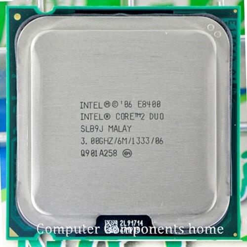 Original INTEL Core 2 Duo E8400 CPU core 2 duo processor e8400 (3.0Ghz/ 6M /1333GHz) Socket LGA 775