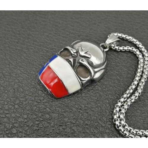 European and American hip hop HIPHOP pendant Stainless steel mens pendant Skull pendant