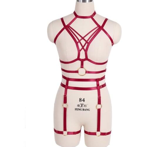 Fetish Erotic Lingerie Sexy Harness Fashion Punk Adjustable Harness Belt Rave Wear Sword Belt Womens Underwear Stocking Garter